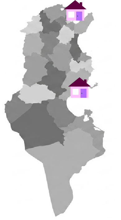 Carte Tunisie